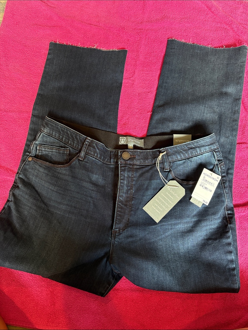 Wit & Wisdom Dark Indigo Straight Leg Jeans - Picture 5 of 7